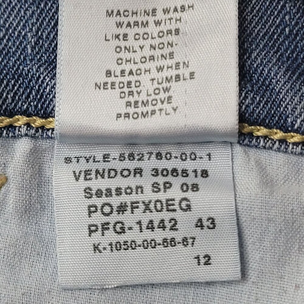 Old Navy The Flirt Women' Blue Medium Wash Bootcut Denim Jean Size 6 Short SP 08 - Picture 12 of 12